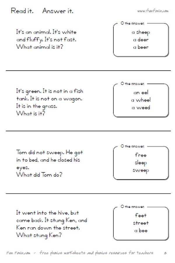 Fun Fonix Book 4: vowel digraph and dipthong worksheets